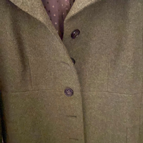 STUNNING - LIKE NEW- vintage Maxmara coat! Excellent condition!!! OLIVE GREEN - Picture 3 of 7